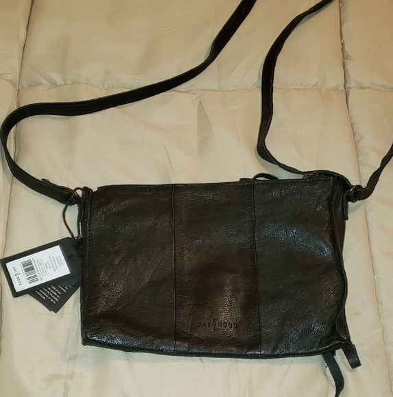 Day and Mood Black Leather "Anni" Crossbody NWT - Picture 2 of 6
